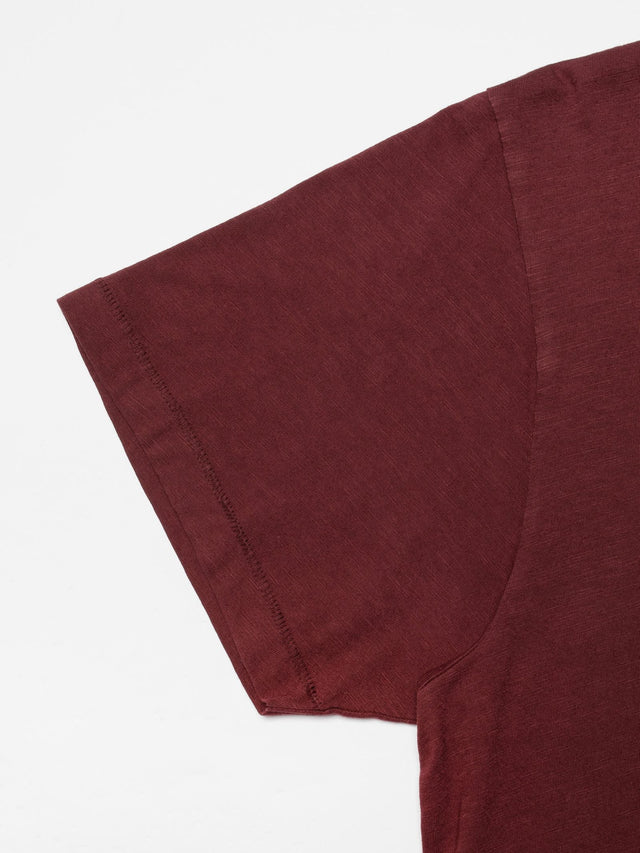 NUDIE JEANS - Roffe T-shirt - Burgundy