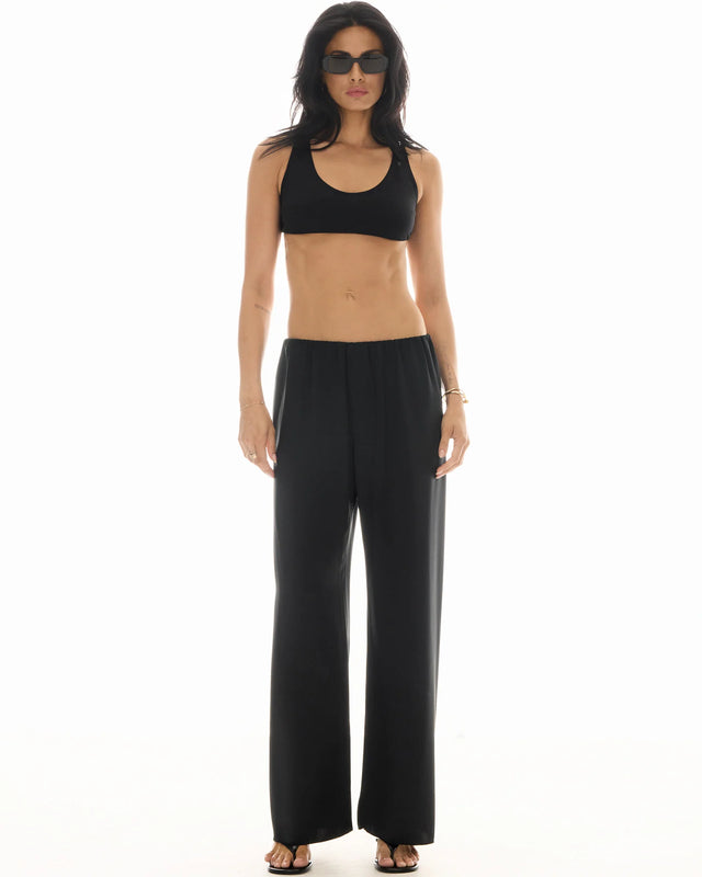 THE TALES - Waterfall Waist Satin Pants
