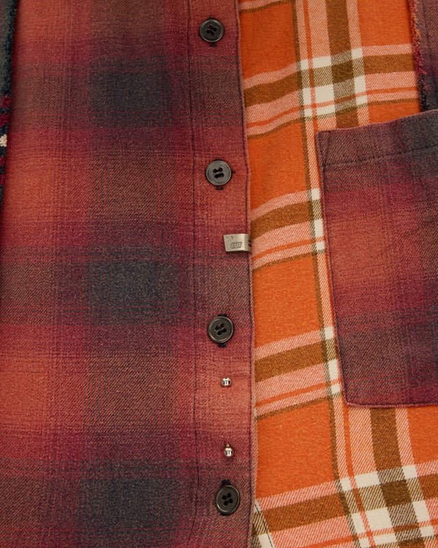 THE TALES - Reworked Pierced Flannel Shirt