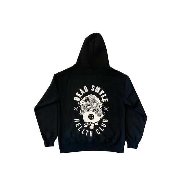 Hellth Club Oversized Hood - Black-Jumpers-Dead Smyle-XS-UPTOWN LOCAL