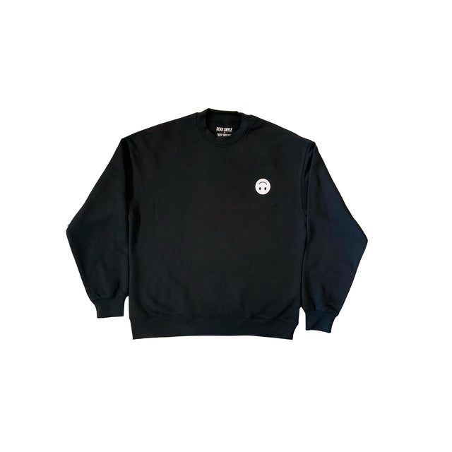 Hellth Club Oversized Crew - Black-Jumpers-Dead Smyle-XS-UPTOWN LOCAL