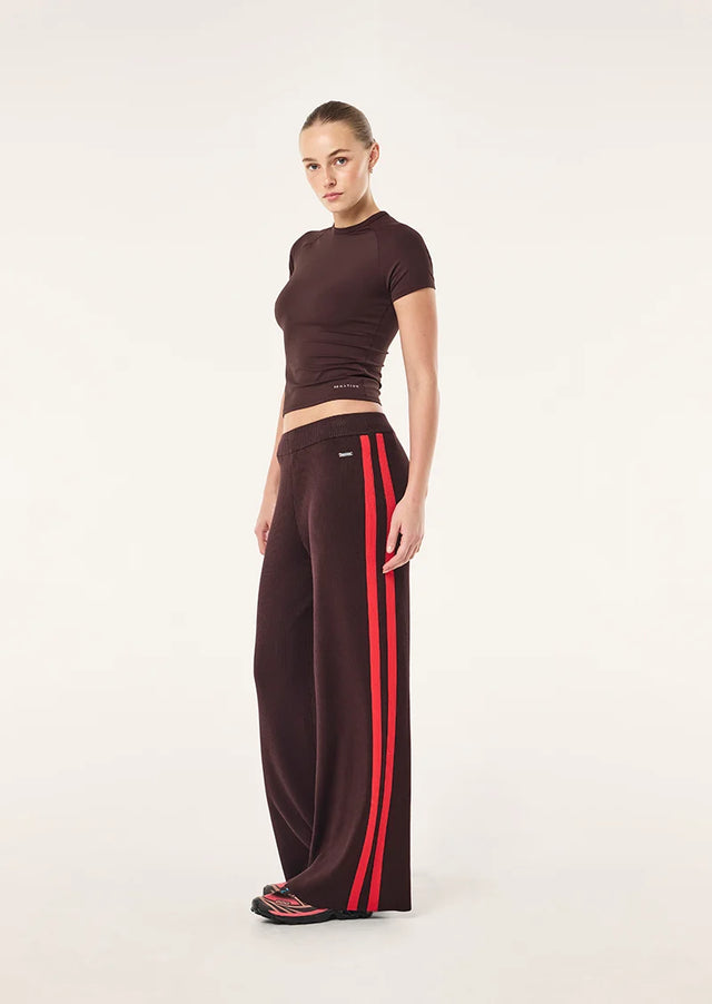 PE NATION - Solar Knit Pant - Dark Plum