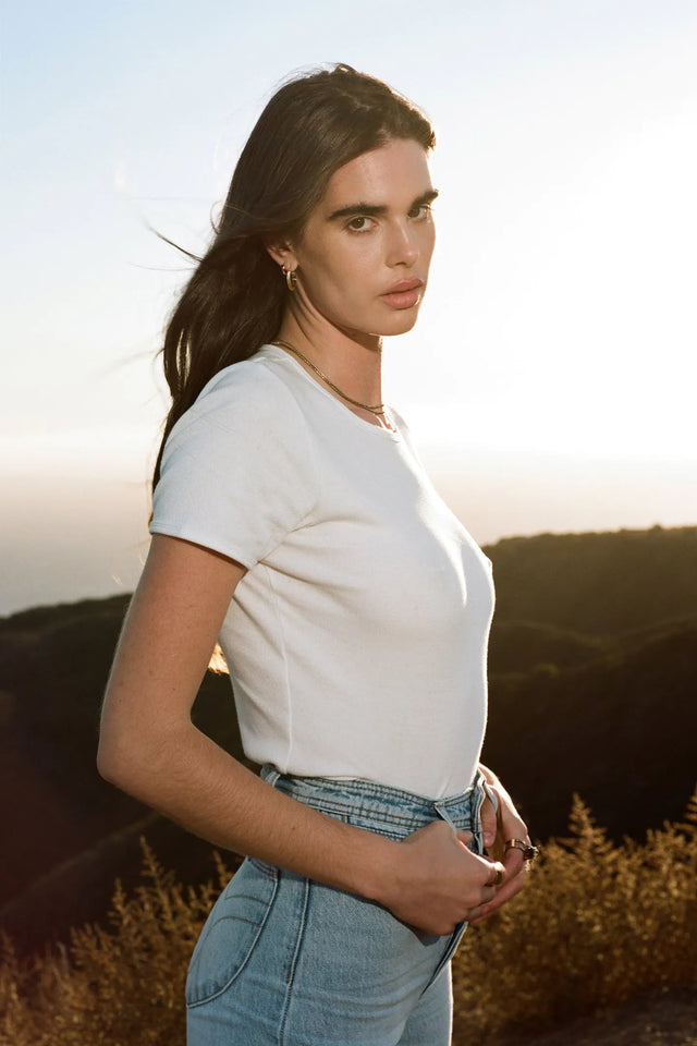 Baby Rib Tee - White-tee-Rolla's-6/XS-UPTOWN LOCAL