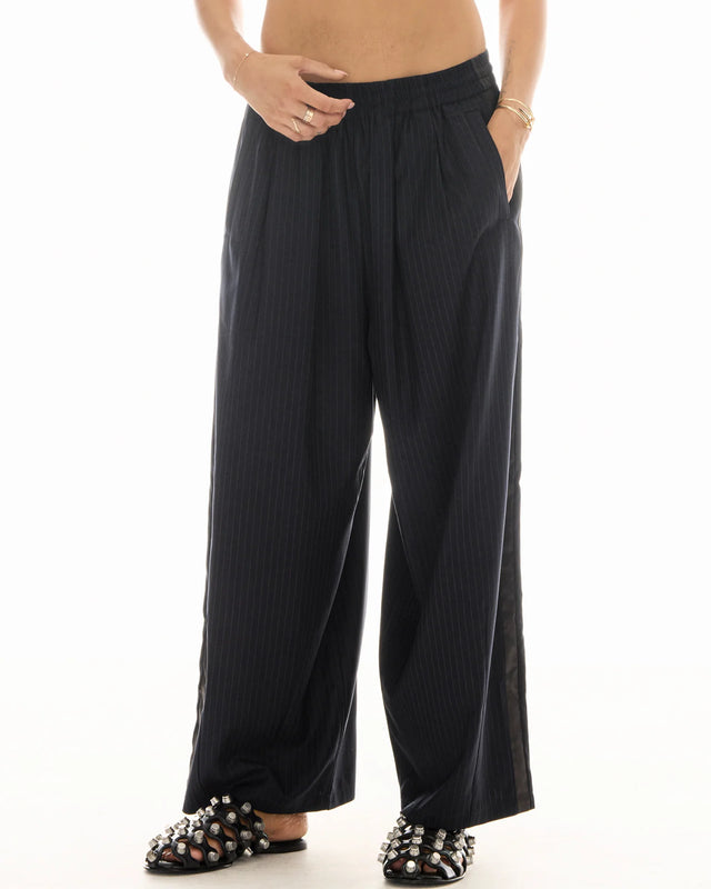 THE TALES - Harajuku Pin Stripe Tuxedo Wool Pants