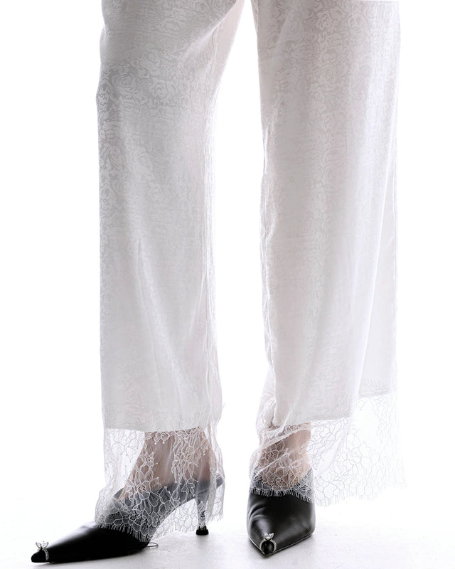 THE TALES - Frida Lace Hem Floral Pants