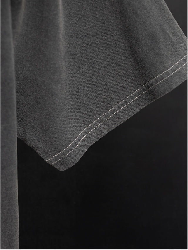 NUDIE JEANS - Koffe T-Shirt Life Tracks III - Antracite-T-Shirts-Nudie Jeans-S-UPTOWN LOCAL