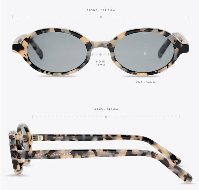 Status Anxiety - Wonder Sunglasses - White Tort