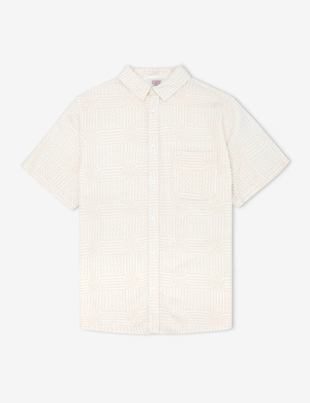 Casbah BBQ Shirt - Salmon-Shirts-Mr. Simple-S-UPTOWN LOCAL
