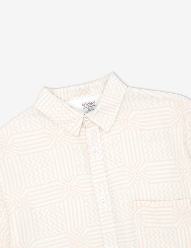 Casbah BBQ Shirt - Salmon-Shirts-Mr. Simple-S-UPTOWN LOCAL