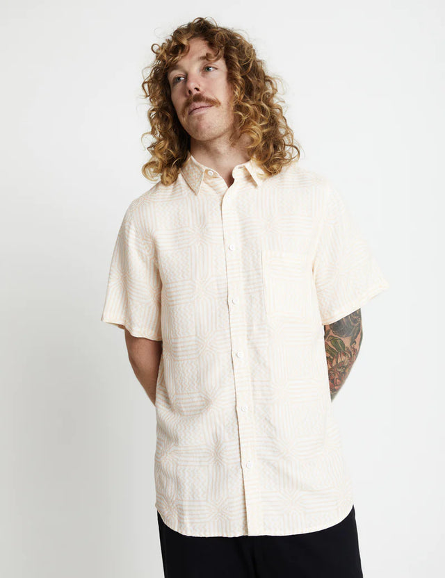 Casbah BBQ Shirt - Salmon-Shirts-Mr. Simple-S-UPTOWN LOCAL