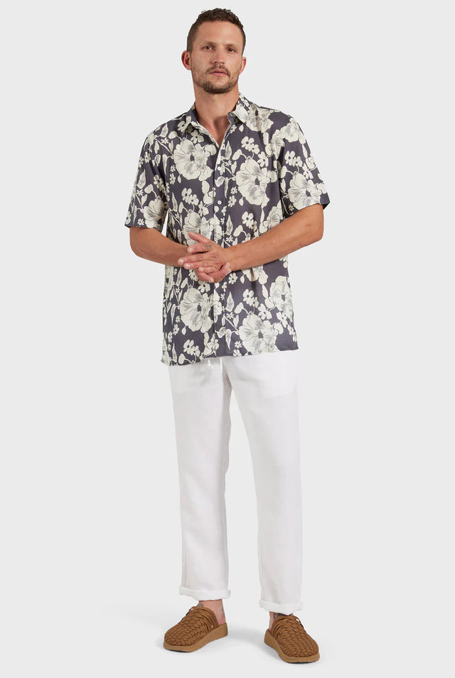 Magnus Short Sleeve Shirt - Black-Shirts-Academy Brand-S-UPTOWN LOCAL
