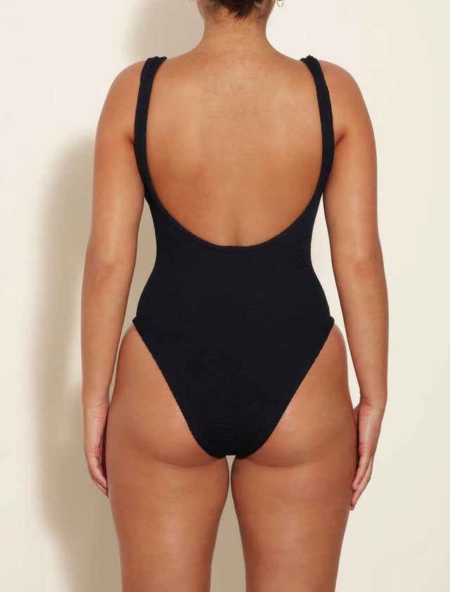 Domino Swim Crinkle - Black-bikini-Hunza G-UPTOWN LOCAL