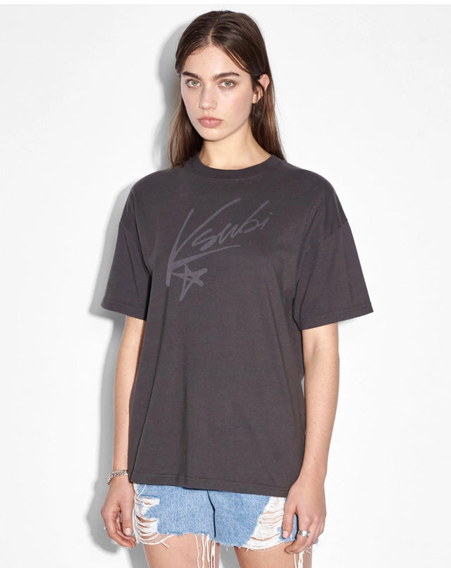 Sprayed Oh G SS Tee - Charcoal-tee-Ksubi-XS-UPTOWN LOCAL