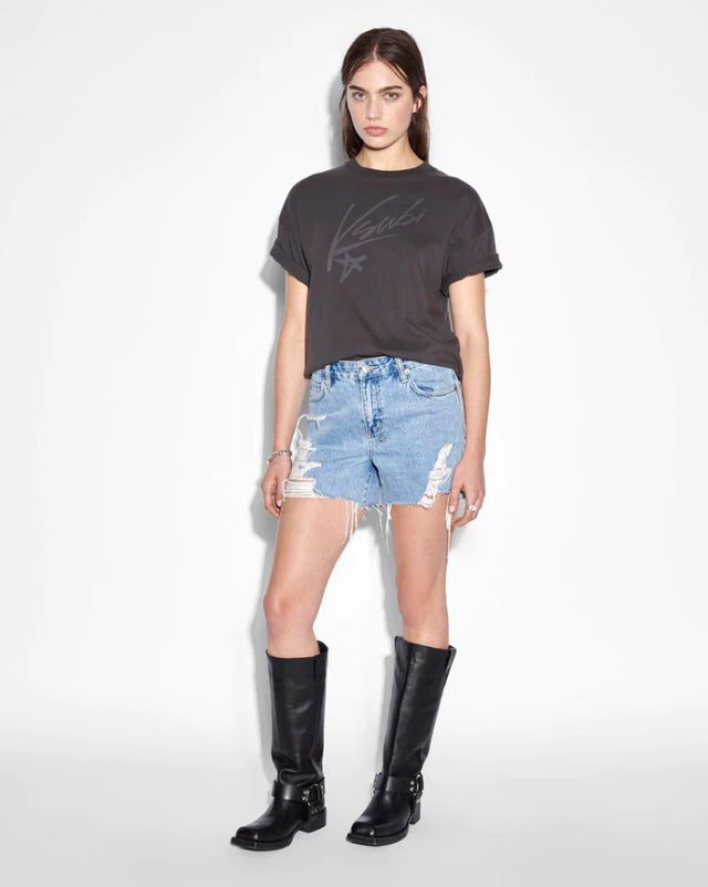 Sprayed Oh G SS Tee - Charcoal-tee-Ksubi-XS-UPTOWN LOCAL
