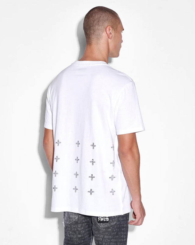 Whitenoise Kash SS Tee - Space White-T-Shirts-Ksubi-S-UPTOWN LOCAL