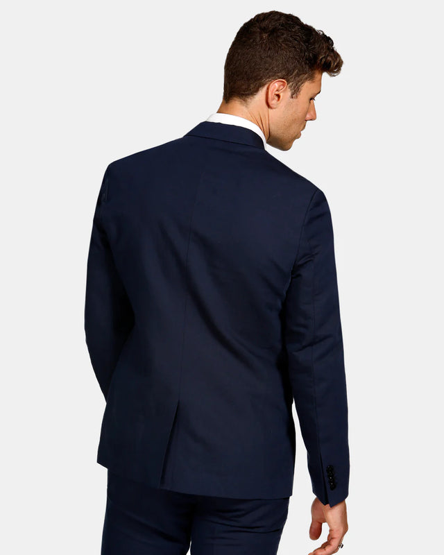 Essential Linen Blend Blazer - Navy-Blazer-Brooksfield-38-UPTOWN LOCAL