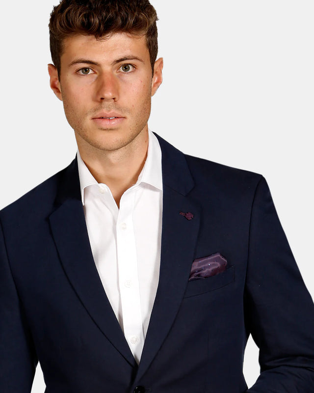 Essential Linen Blend Blazer - Navy-Blazer-Brooksfield-38-UPTOWN LOCAL