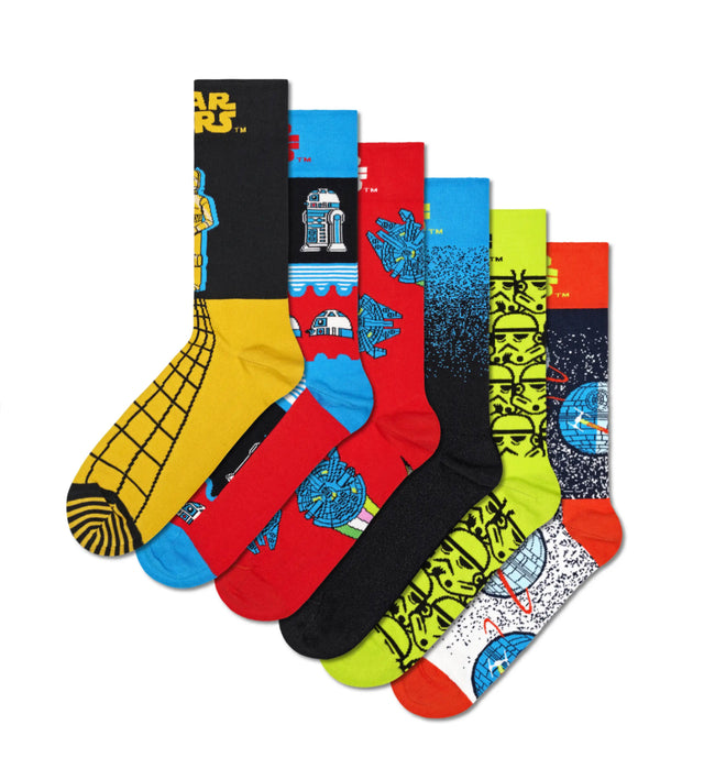 Star Wars Gift Set 6 Pack - 41-46-Socks-Happy Socks-UPTOWN LOCAL