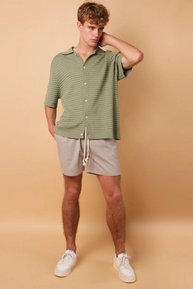 Verona S/S Knit - Olive-T-Shirts-Kore Studios-S-UPTOWN LOCAL