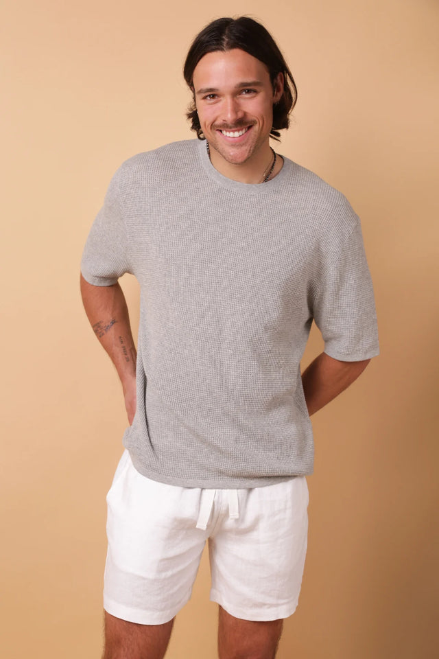 Soft Knit Tee - Melange-T-Shirts-Kore Studios-S-UPTOWN LOCAL