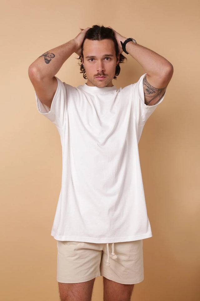 Kore Basic Tee - White-T-Shirts-Kore Studios-S-UPTOWN LOCAL