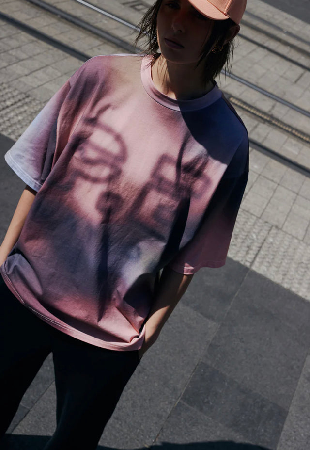 Cyper Oversized Tee - Blur Print-Activewear-PE Nation-XS-UPTOWN LOCAL
