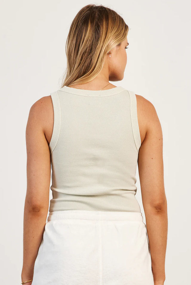 Essential Rib Tank - Sage Green-Shirts & Tops-Academy Brand Womens-XS-UPTOWN LOCAL