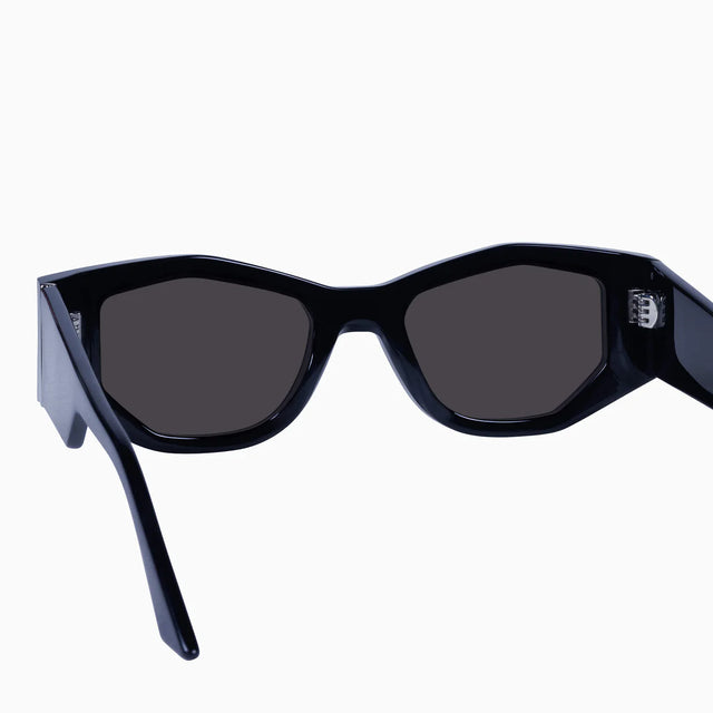 Valiant Gloss Black w. Silver Metal / Black Lens-Sunglasses-Valley-UPTOWN LOCAL