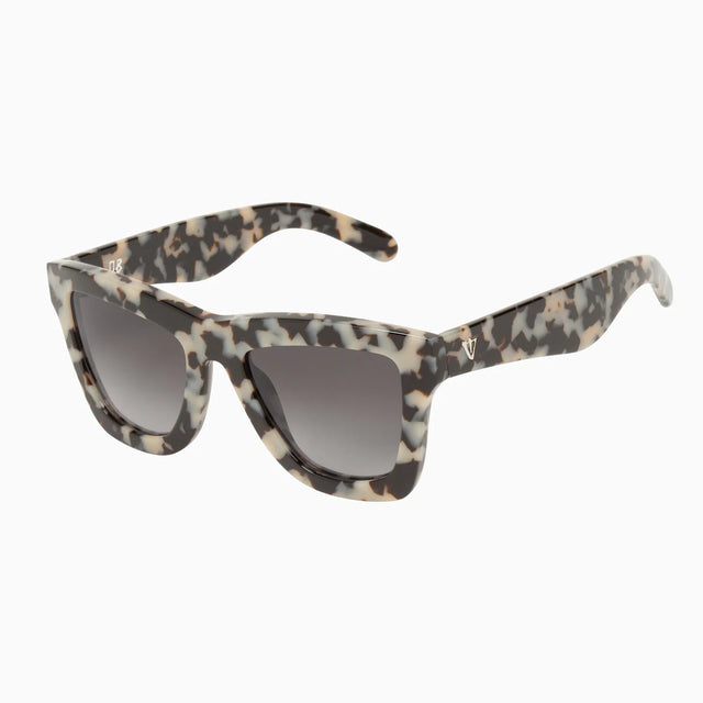 DB Black and White Tort / Black Gradient Lens-Sunglasses-Valley-UPTOWN LOCAL