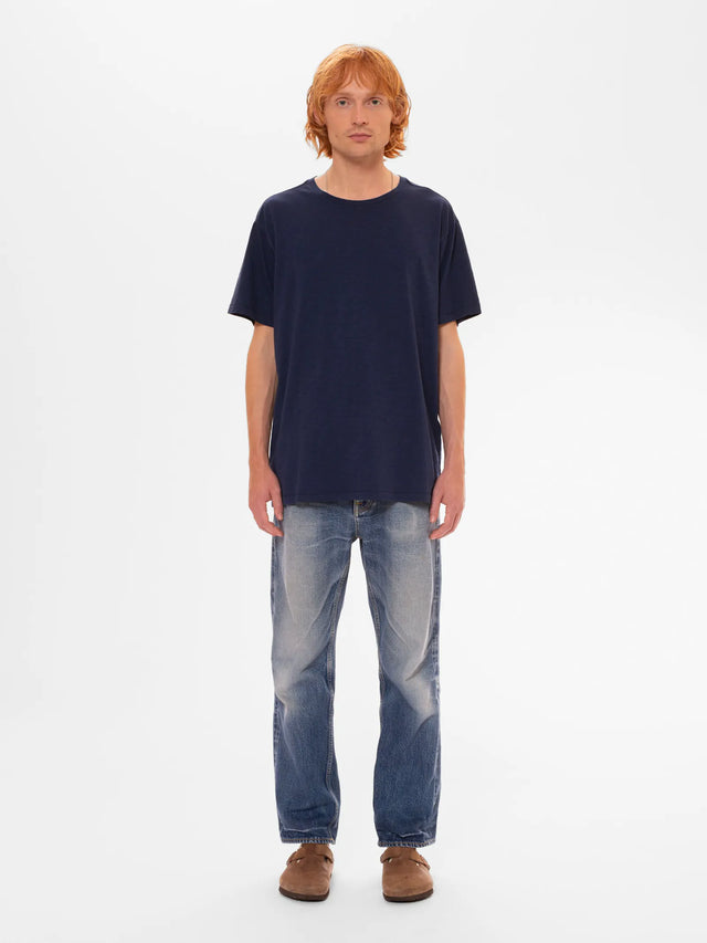 Roffe T-Shirt - French Blue-T-Shirts-Nudie Jeans-S-UPTOWN LOCAL