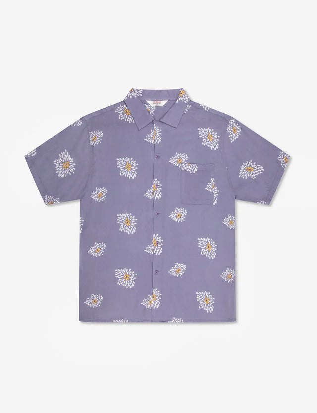 Zed Bowler Shirt - Light Violet Flower-Mr. Simple-S-UPTOWN LOCAL