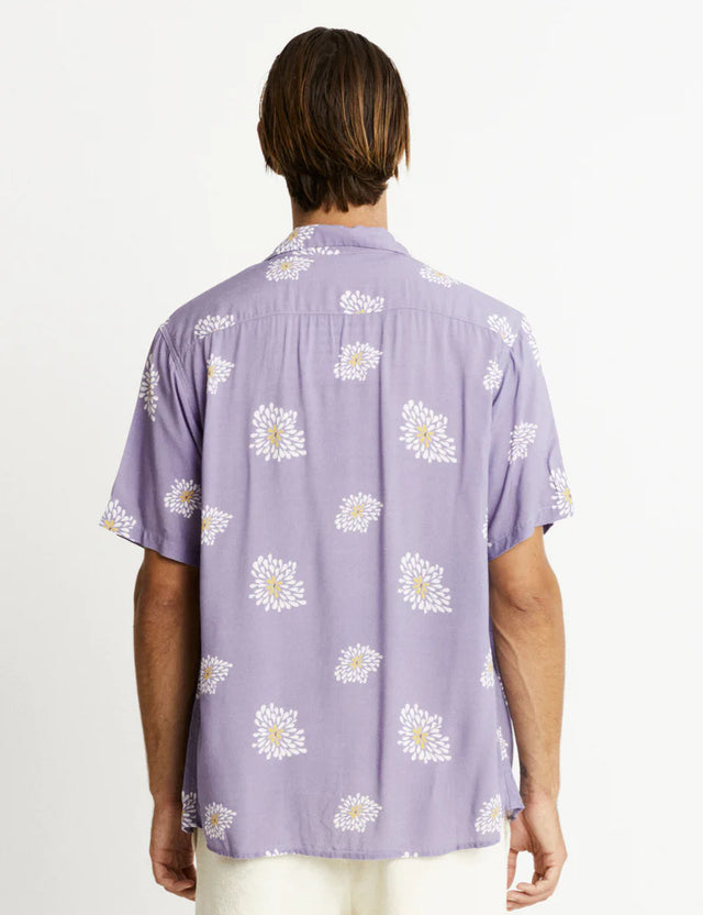 Zed Bowler Shirt - Light Violet Flower-Mr. Simple-S-UPTOWN LOCAL