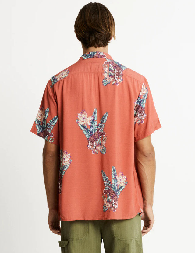 Zed Bowler Shirt - Red Tropical-Mr. Simple-S-UPTOWN LOCAL