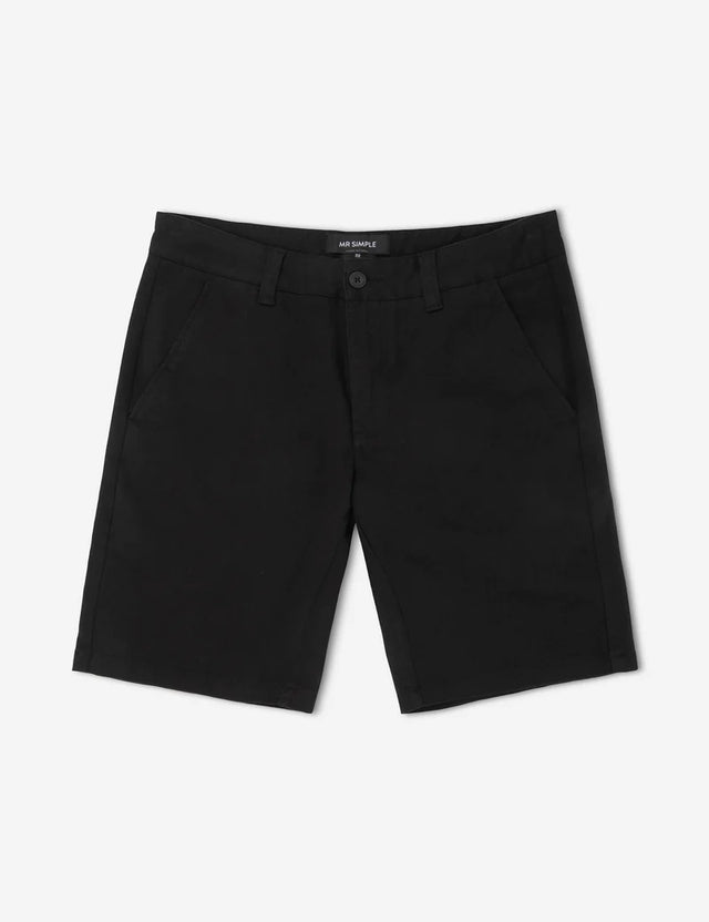 Taylor Chino Short - Black-Mr. Simple-30-UPTOWN LOCAL