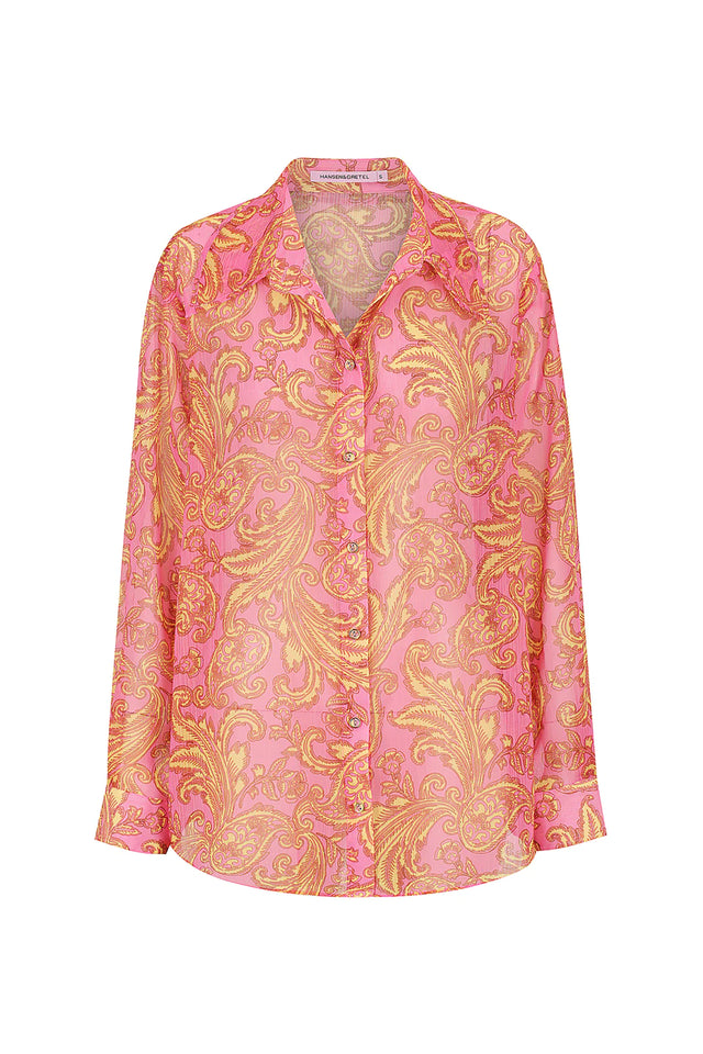 Apollo Shirt - Pink Spice-Tops-Hansen and Gretel-XS-UPTOWN LOCAL