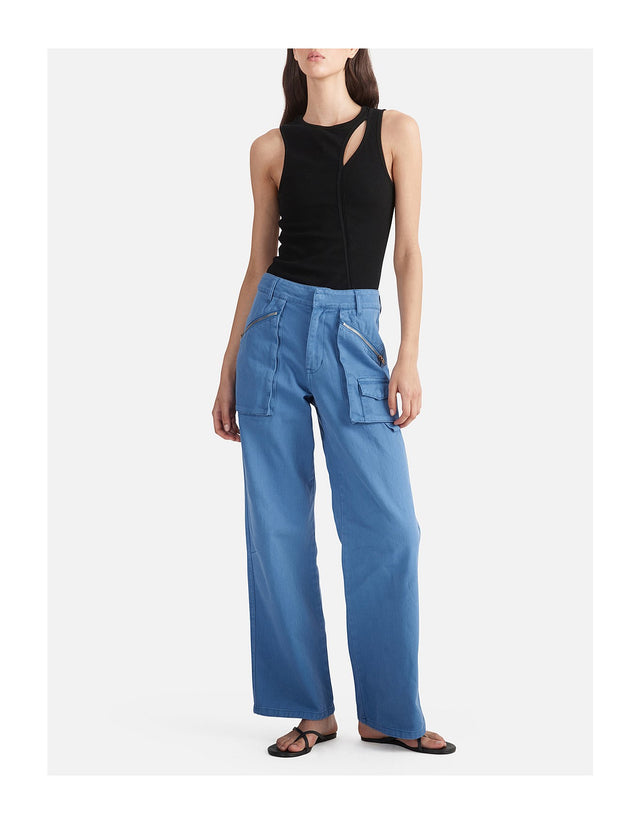 Bronte Cut Out Rib Tank -Black-ENA PELLY-6-UPTOWN LOCAL