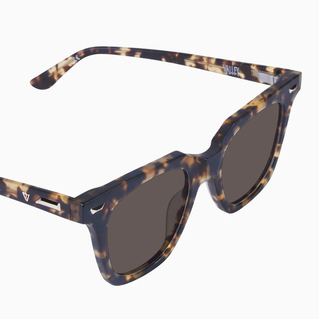 Prisoner II - Matte Clear Tort w. 24k Gold Metal Trim / Brown Lens-Sunglasses-Valley-UPTOWN LOCAL