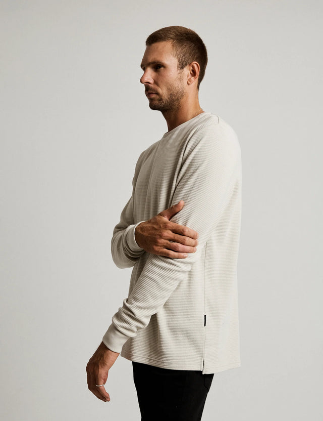 Smith LS Waffle - Vintage White-T-Shirts-Mr. Simple-S-UPTOWN LOCAL