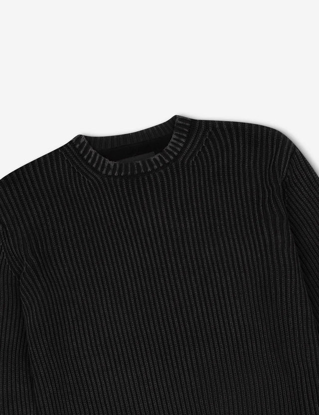 Fisher Knit - Black-Jumpers-Mr. Simple-S-UPTOWN LOCAL