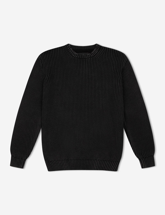 Fisher Knit - Black-Jumpers-Mr. Simple-S-UPTOWN LOCAL