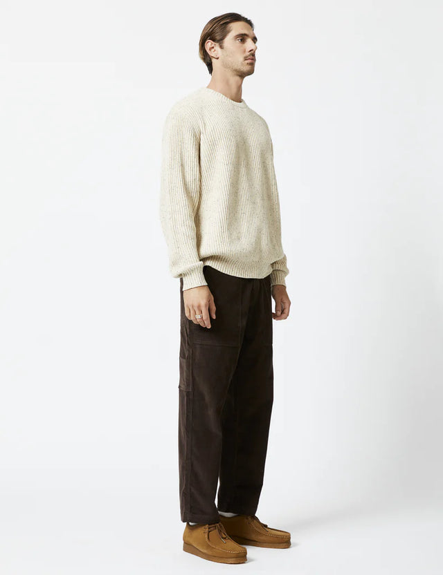 Fisher Knit - Oatmeal-Jumpers-Mr. Simple-S-UPTOWN LOCAL