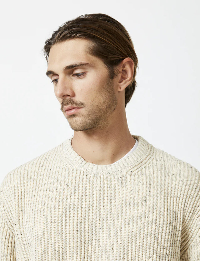 Fisher Knit - Oatmeal-Jumpers-Mr. Simple-S-UPTOWN LOCAL