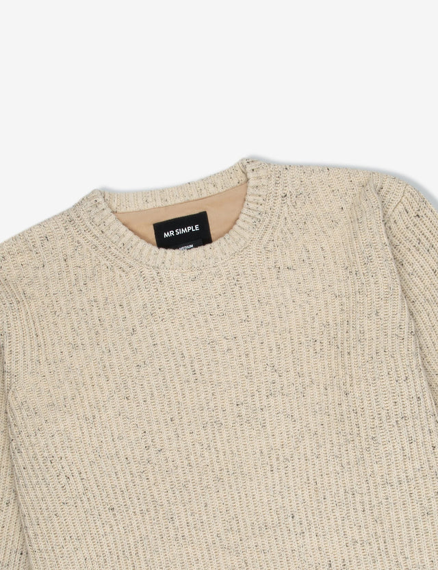 Fisher Knit - Oatmeal-Jumpers-Mr. Simple-S-UPTOWN LOCAL