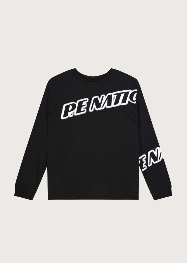 PE NATION - Tiebreak LS Tee - Black-T-Shirts-PE Nation-XS-UPTOWN LOCAL