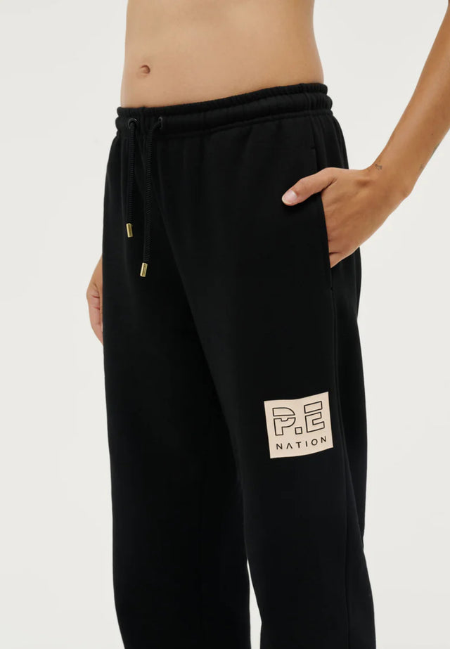 PE NATION - Cut Shot Trackpant - Black-Activewear-PE Nation-XS-UPTOWN LOCAL