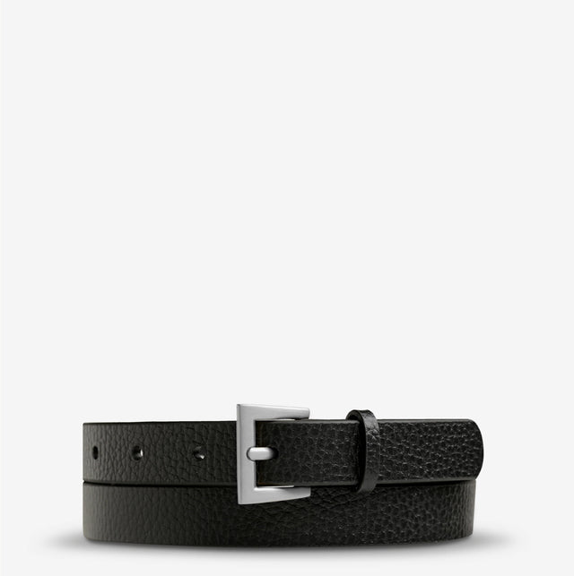STATUS ANXIETY - Part Of Me - Belt - Black/Silver-Belts-Status Anxiety-S/M-UPTOWN LOCAL