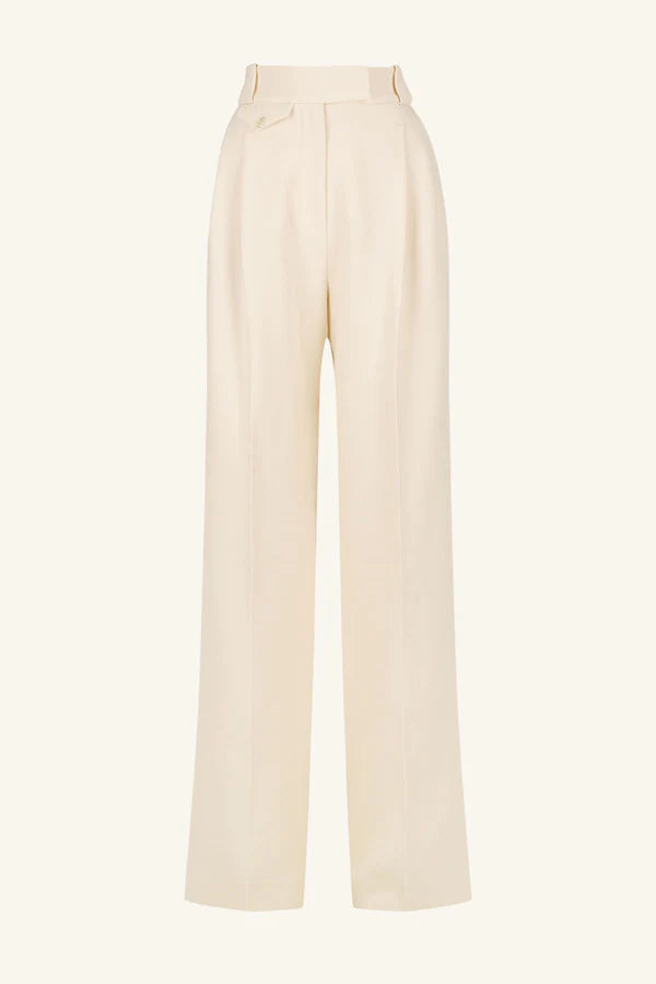 SHONA JOY - Irena High Waisted Tailored Pant - Rice-Pants-Shona Joy-6-UPTOWN LOCAL