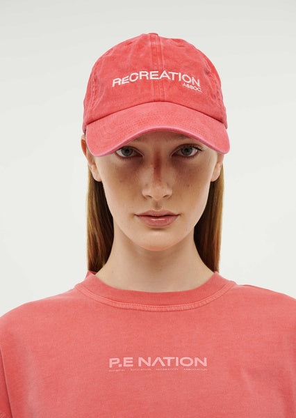 PE NATION Throwback Cap Poppy Red