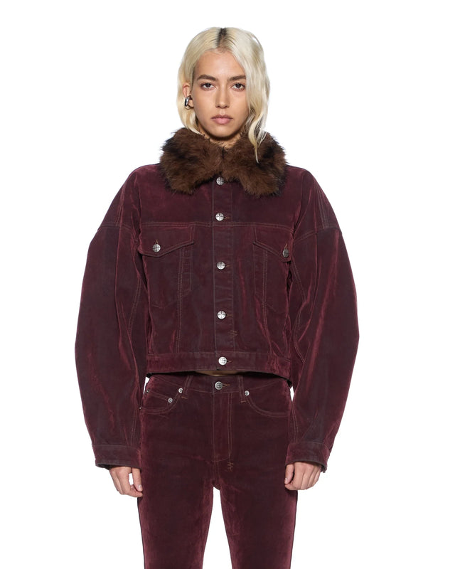 KSUBI - Relaxed Trucker Jacket - Merlot