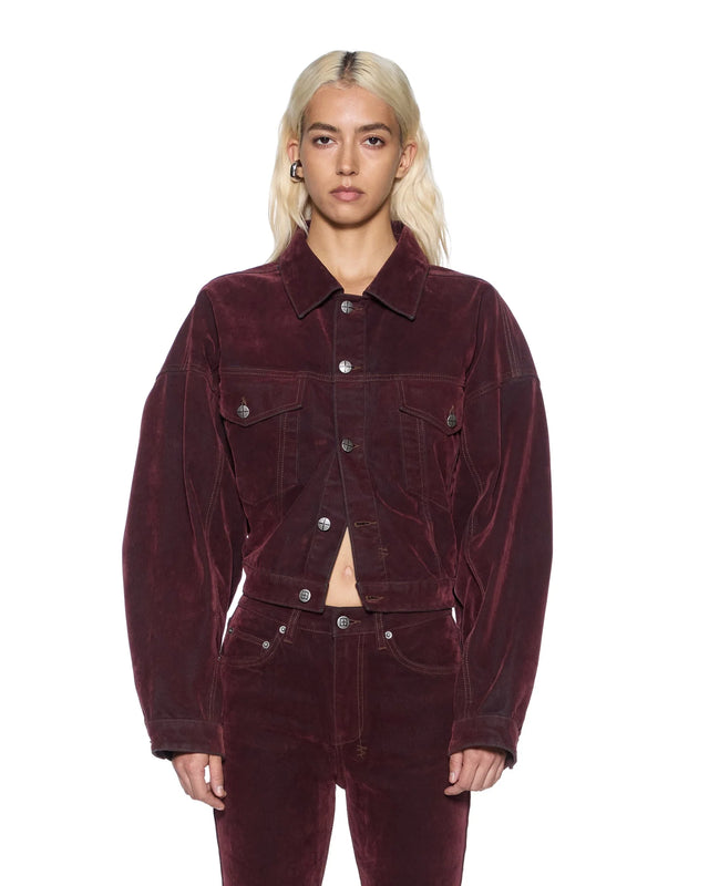 KSUBI - Relaxed Trucker Jacket - Merlot